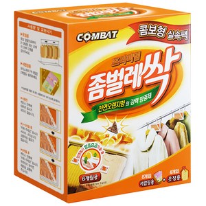 컴배트 프리미엄 좀벌레싹 서랍용 8p + 옷장용 4p 천연오렌지향, 1개