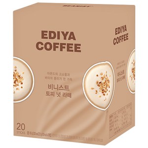 이디야 비니스트 토피넛 라떼 믹스, 22.5g, 20개입, 1개