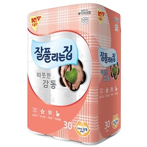 잘풀리는집 따뜻한감동 3겹 데코 고급롤화장지, 25m, 30개입, 1개