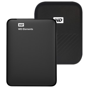 WD Elements Portable 휴대용 외장하드 + 파우치 1테라