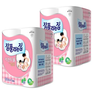 잘풀리는집 천연펄프 키친타올, 150매, 8개