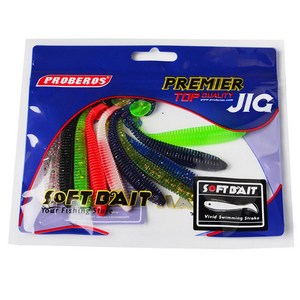 PROBEROS 쉐드웜 DW-6015 루어, 믹스 컬러, 2.4g, 1개