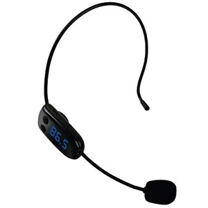 컴스 강의용 핸즈프리 FM 무선 헤드셋 마이크 WW330