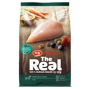 하림펫푸드 더리얼 크런치 퍼피 강아지사료, 닭, 1kg