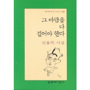 그 바람을 다 걸어야 한다, 문학과지성사, 신용목 저