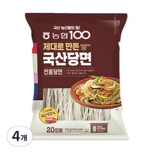 농협식품 제대로 만든 국산 전통당면, 400g, 4개