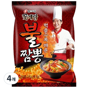 빙그레 꽃게랑 불짬뽕, 70g, 4개