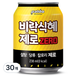 팔도 비락식혜 제로, 238ml, 30개