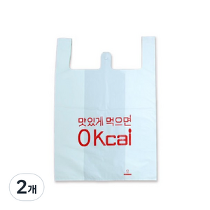 생활을그리다 비닐 인쇄 배달봉투 6호 20 x 25 x 45 cm 100p, 소(S), 2개
