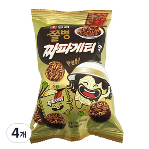 쫄병스낵 짜파게티맛, 77g, 4개