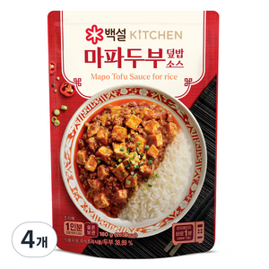 백설 마파두부 덮밥소스, 4개, 180g