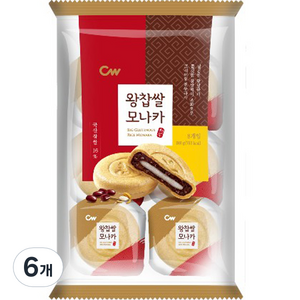 청우식품 왕찹쌀 모나카 8p, 240g, 6개