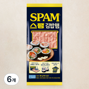 스팸 김밥햄, 260g, 6개