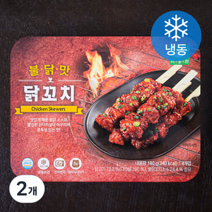 사옹원 불닭맛 닭꼬치 (냉동), 180g, 2개