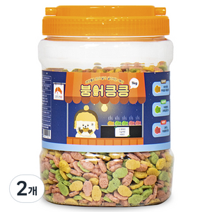 리스펫랩 붕어킁킁 강아지 간식, 혼합맛(닭고기/단호박/시금치/비트), 1kg, 2개