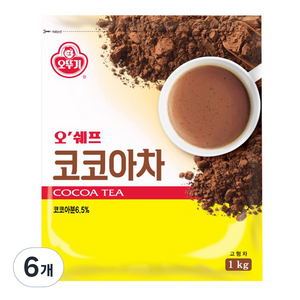 오뚜기 오쉐프 코코아차, 1kg, 1개입, 6개