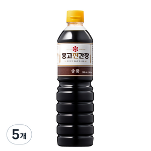 몽고진간장 송품, 900ml, 5개