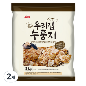 시아스 우리집 누룽지, 3kg, 2개