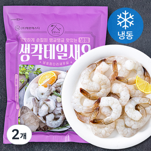 살맛나요 생칵테일새우 특대 (냉동), 500g (28~34미), 2개