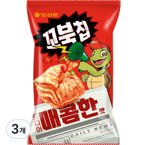 꼬북칩 오리온 매콤한맛, 80g, 3개