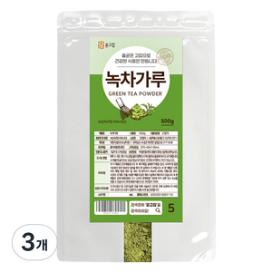 윤고집 보성 녹차 가루, 3개, 500g, 1개입