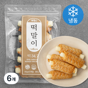 효성어묵 또묵 떡말이 어묵 (냉동), 225g, 6개