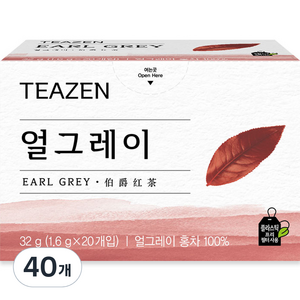 티젠 얼그레이 홍차, 1.6g, 20개입, 2개