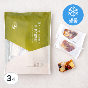 창억 견과류 가득담긴 모듬찰떡 (냉동), 500g, 3개