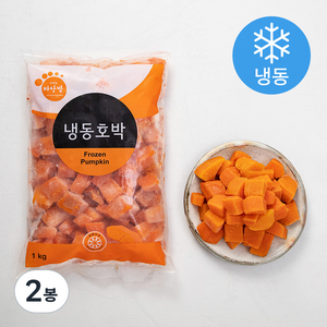 마당발 호박 (냉동), 1kg, 2봉