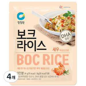 청정원 보크라이스 새우, 24g, 4개