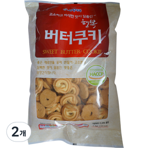 신흥제과 행복 버터 쿠키, 1kg, 2개