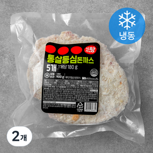 식자재왕 통살 등심돈까스 (냉동), 900g, 2개