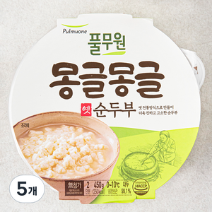 풀무원 몽글몽글 옛 순두부, 450g, 5개