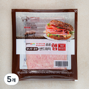 곰곰 참나무 훈연 샌드위치햄, 100g, 5개