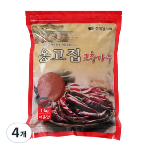 신대감 옹고집 고추가루 매운맛 찜 무침용, 1kg, 4개