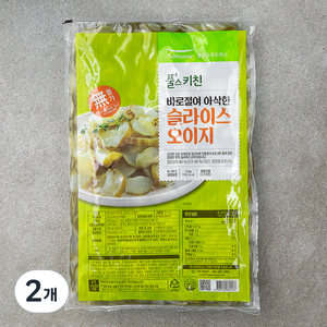 풀무원 풀스키친 바로절여아삭한 슬라이스 오이지, 2kg, 2개