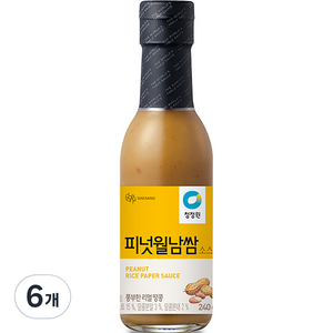 청정원 피넛월남쌈 소스, 6개, 240g