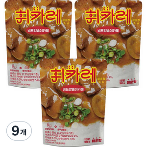 휘카레 돌아온 한남동 매운맛, 180g, 9개