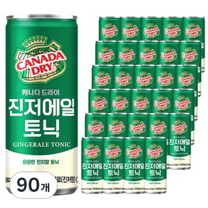 캐나다드라이 진저에일 토닉, 90개, 250ml