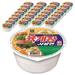 육개장 사발면 86g, 30개
