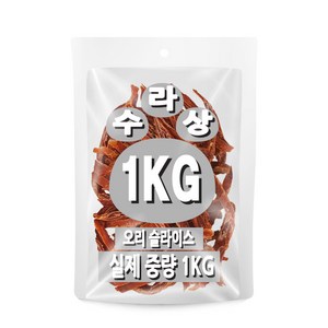 아이핏코리아 강아지 수라상 슬라이스 건조간식, 오리, 1kg, 1개