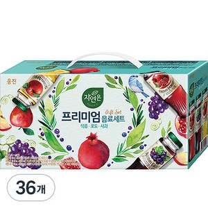 자연은 프리미엄 음료세트, 180ml, 36개