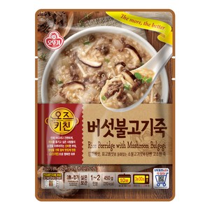 오뚜기 오즈키친 버섯불고기죽, 450g, 1개