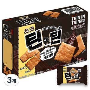 초코 틴인틴 비스켓, 89g, 3개