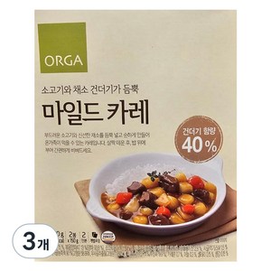 올가 즉석 마일드 카레, 300g, 3개