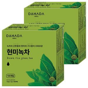 다하다 현미녹차, 1.2g, 100개입, 2개