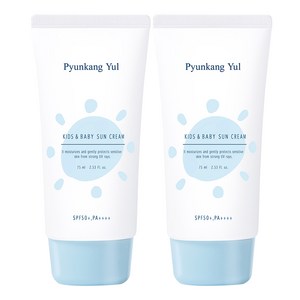 편강율 키즈 앤 베이비 촉촉 선크림 SPF50+ PA++++, 75ml, 2개