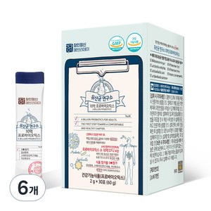 장인정신에브리데이 유산균 연구소 10억 프로바이오틱스, 30회분, 60g, 6개