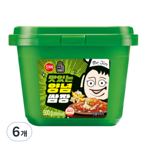 진미 맛있는 양념쌈장, 500g, 6개