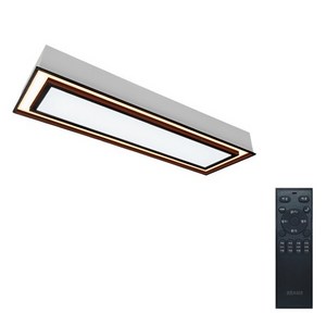 시그마LED 삼성칩 플리커프리 하이브리드 천장등 30W 620 x 200 x 70 mm + 리모컨, WHTIE